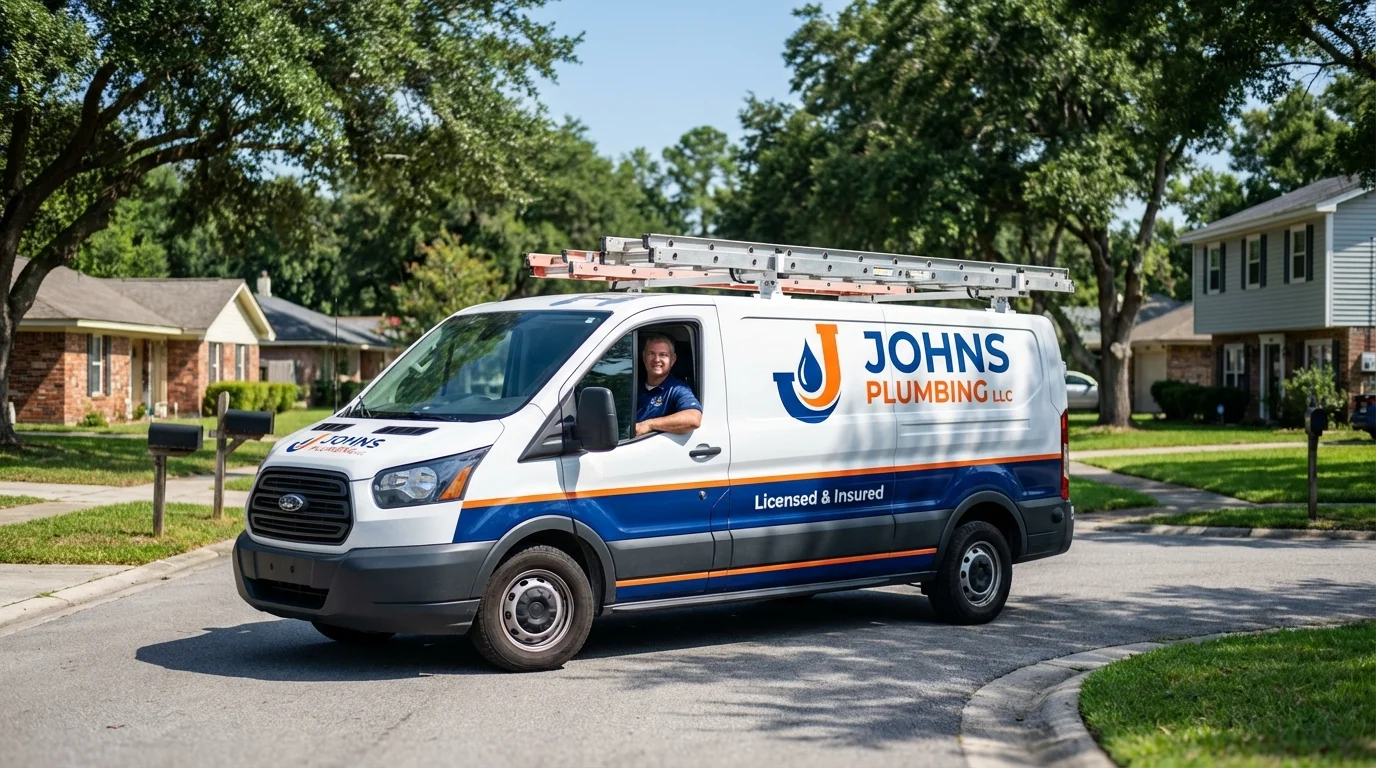 Johns Plumbing LLC service van in Port Ludlow, WA
